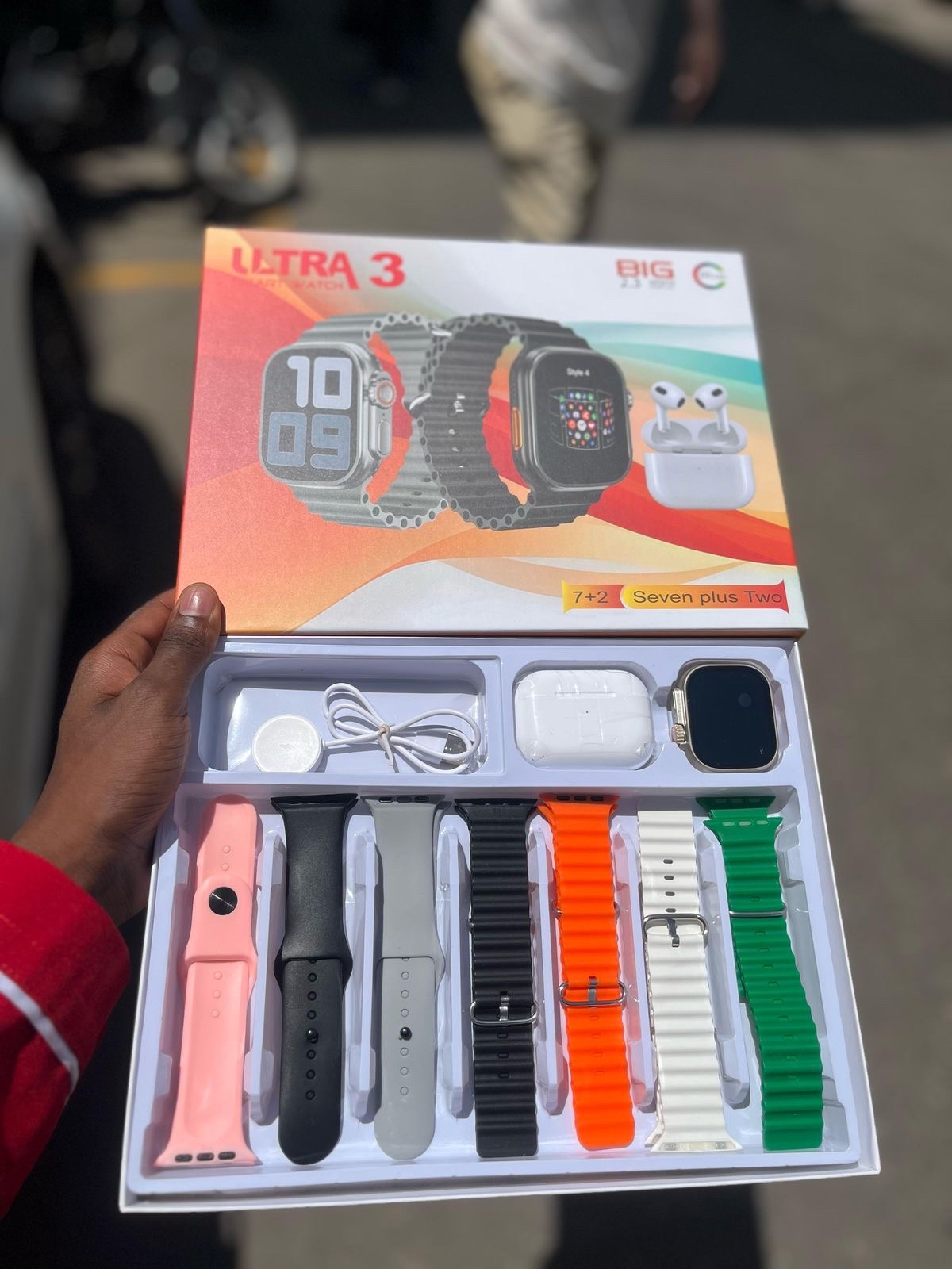 Pack Ultra 3 Smartwatch + Écouteurs Bluetooth